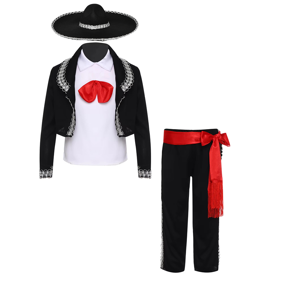 Anime Cosplay Dance - Boy Mexican Costume Kids Traditional Mariachi