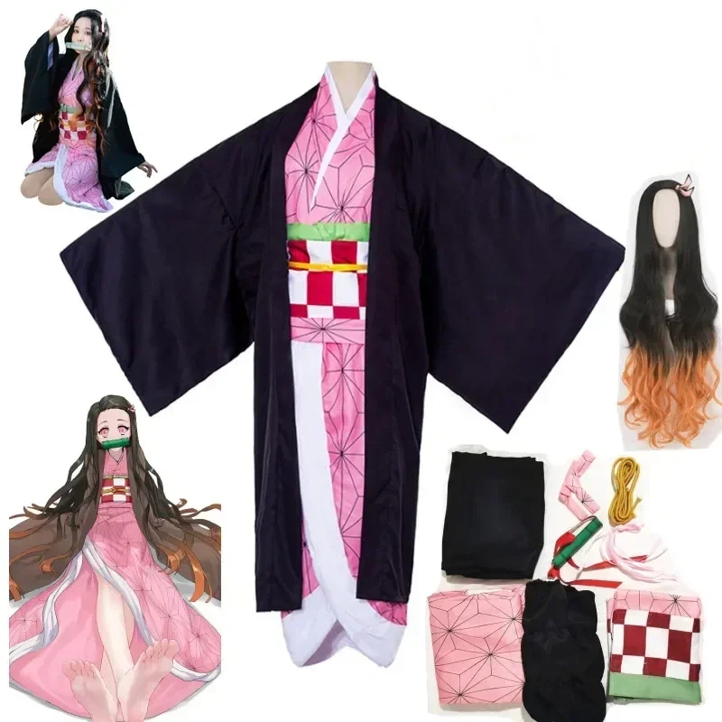 Anime Cosplay Nezuko - Hallween Kamado Nezuko Anime Cosplay Costume,