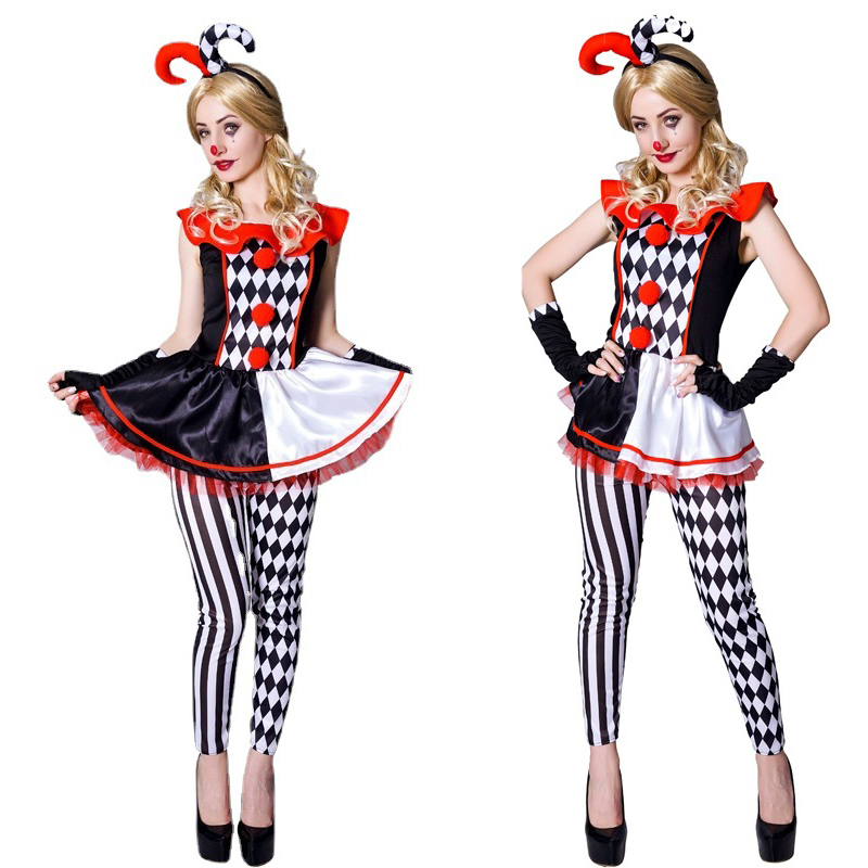Anime Harley Quinn Cosplay - Women Harley Harleyquinn Clown Monster Costume