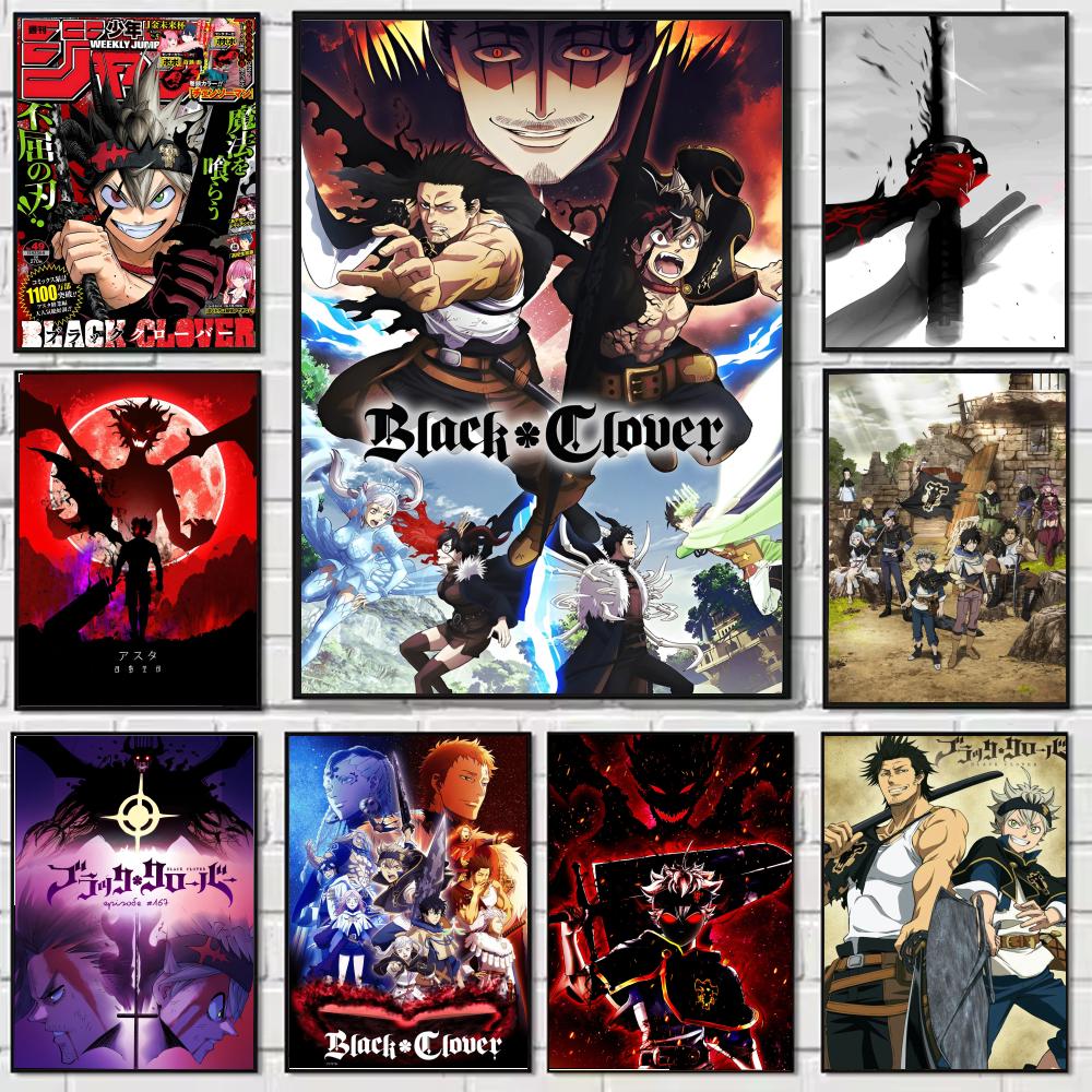 Black Clover Grimoire - Anime B-Black Hot Clover Poster HD