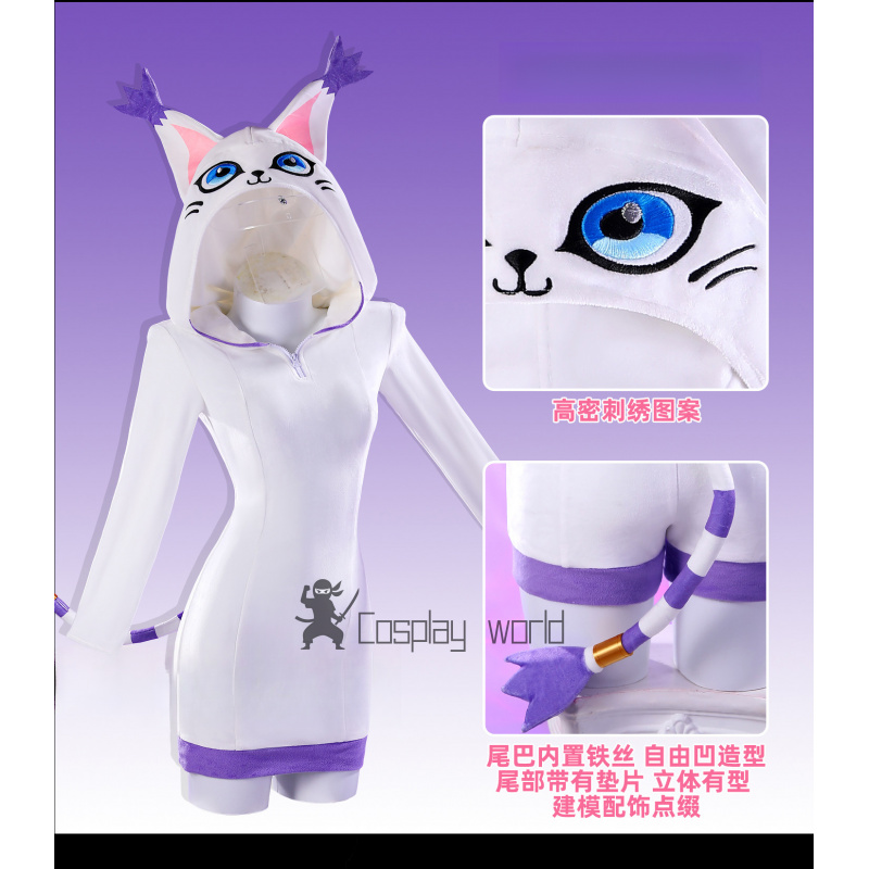 Anime Tailmon‌ Cosplay Costume - Anime Cosplay Bodysuit review and price