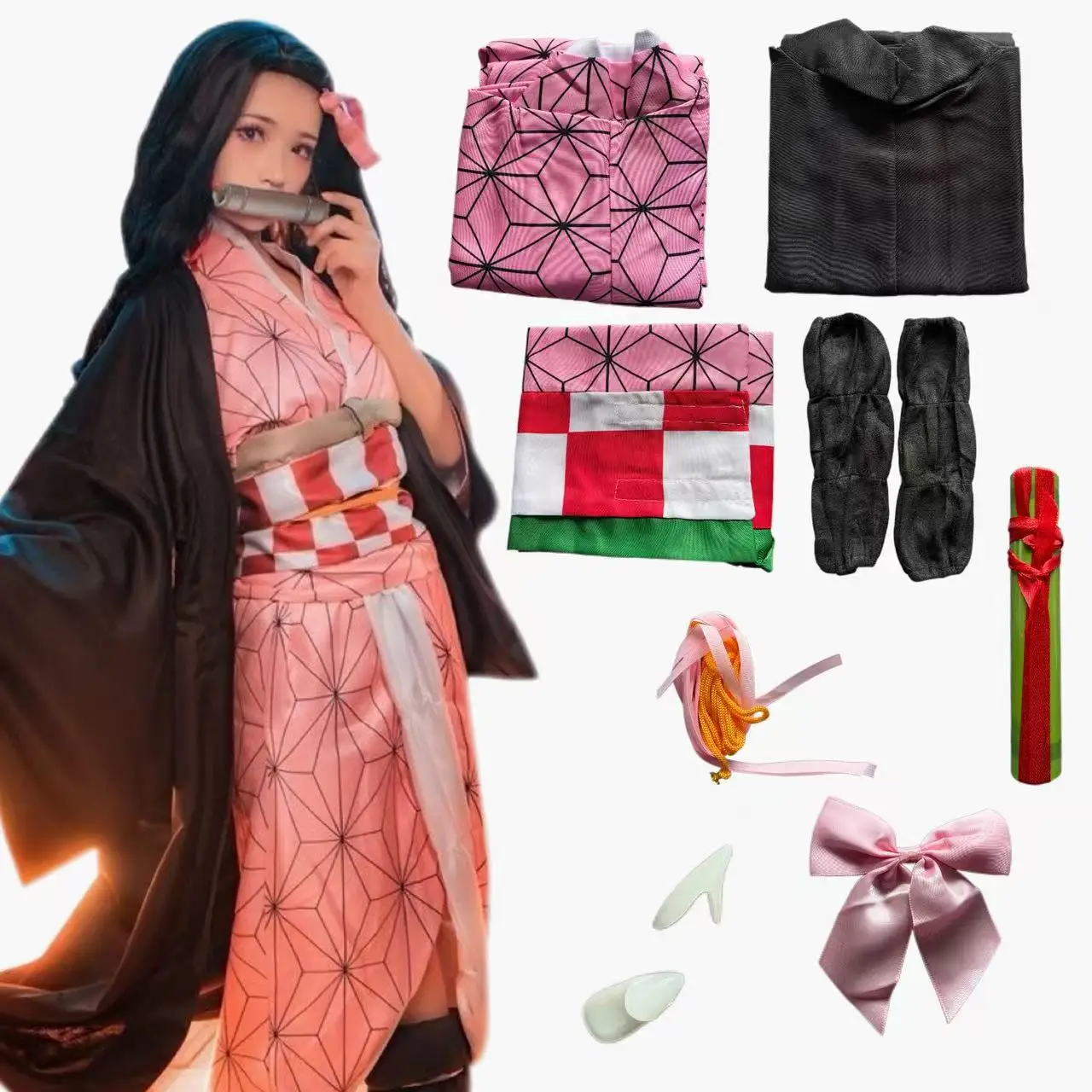 Anime  Kamado Nezuko Cosplay C - Anime Cosplay Nezuko review and price