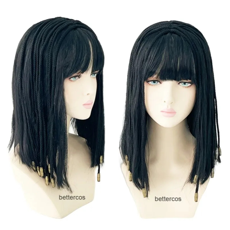 Cleopatra Egypt Queen Black Ha - Egypt Cosplay Anime review and price