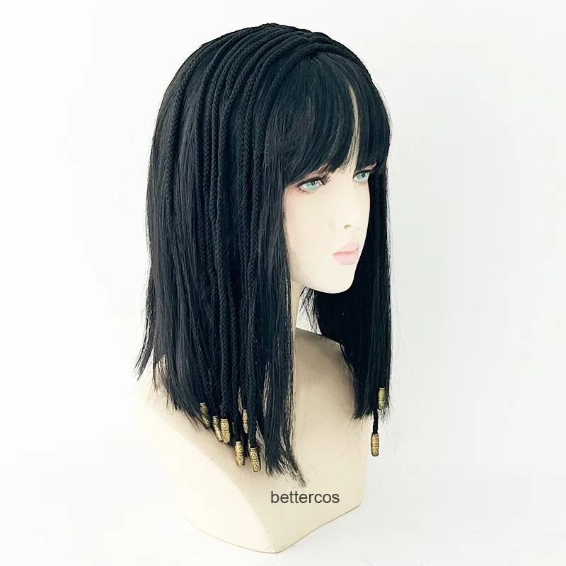 Cleopatra Egypt Queen Black Ha - Egypt Cosplay Anime review and price