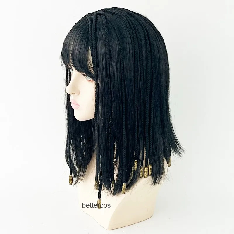 Cleopatra Egypt Queen Black Ha - Egypt Cosplay Anime review and price