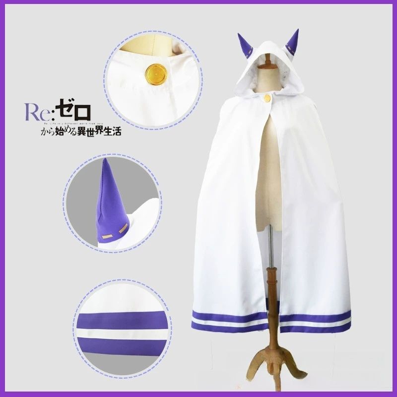 Emilia Cosplay Re Life in a di - Anime Cosplay Bodysuit review and price