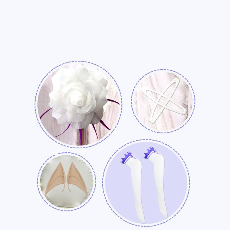 Emilia Cosplay Re Life in a di - Anime Cosplay Bodysuit review and price