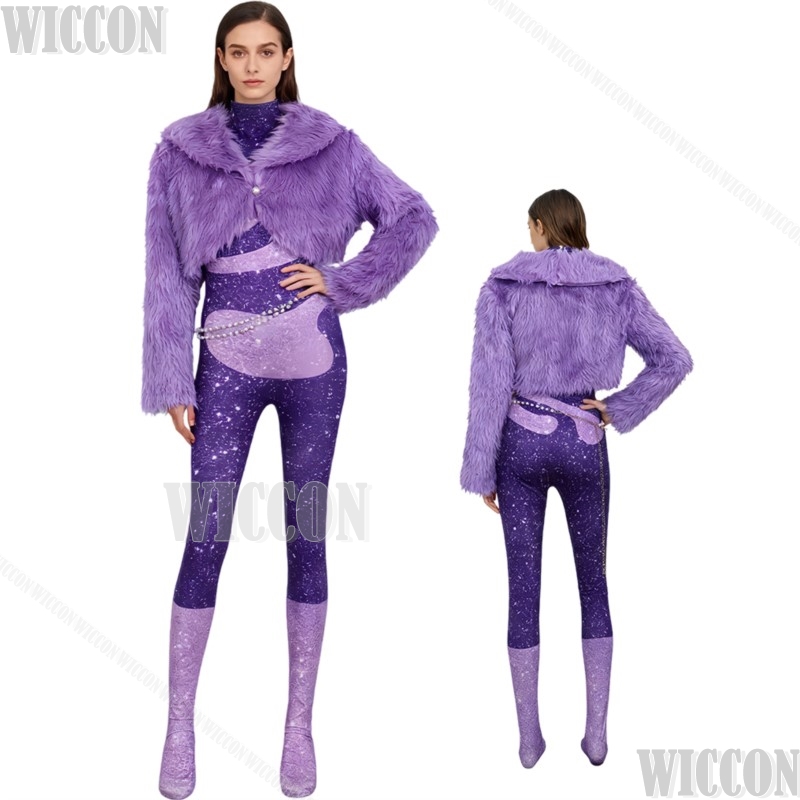 Purple Dancing Suit Furry Zoon - Anime Cosplay Dance review and price