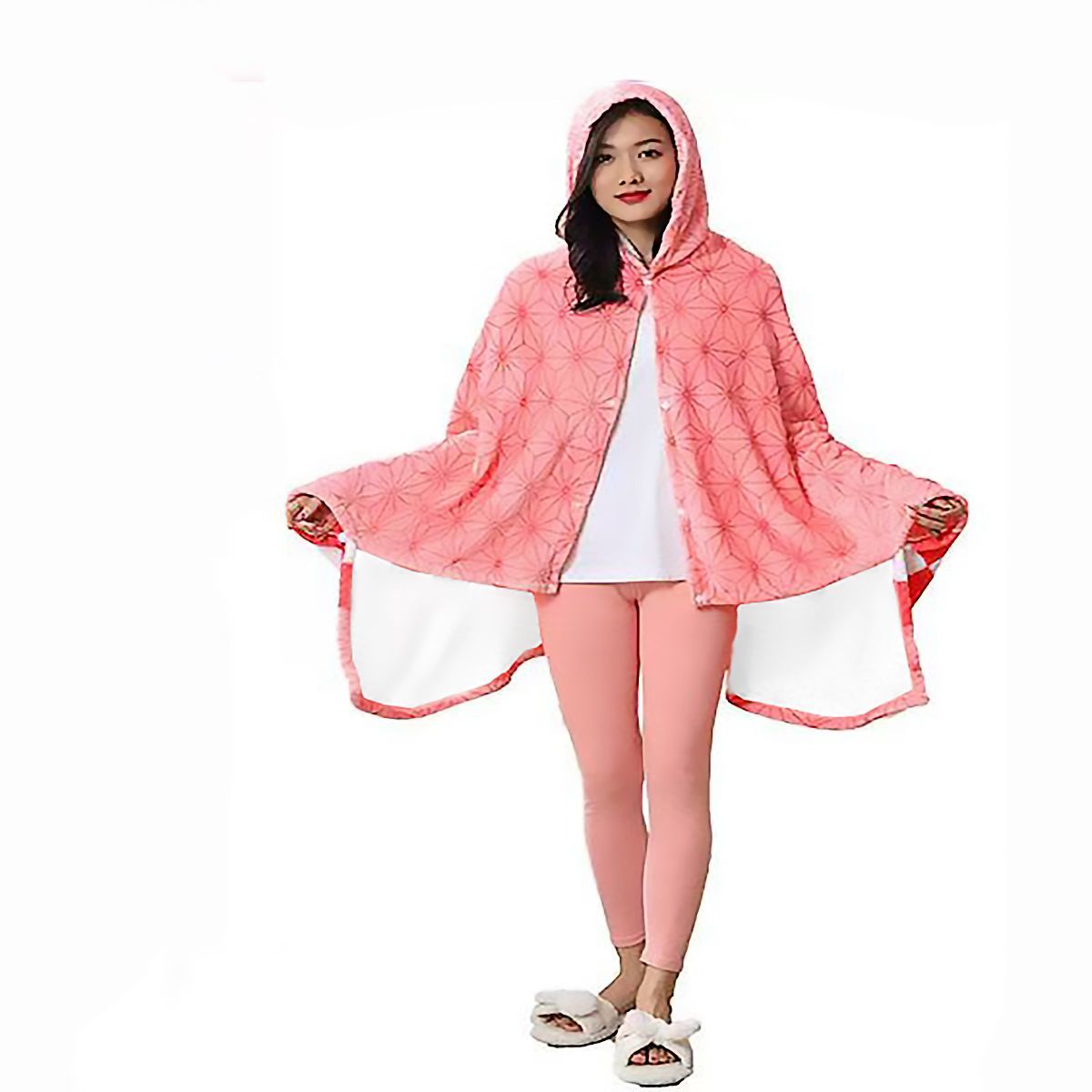 Anime Flannel Blanket Hoodie S - Anime Cosplay Nezuko review and price