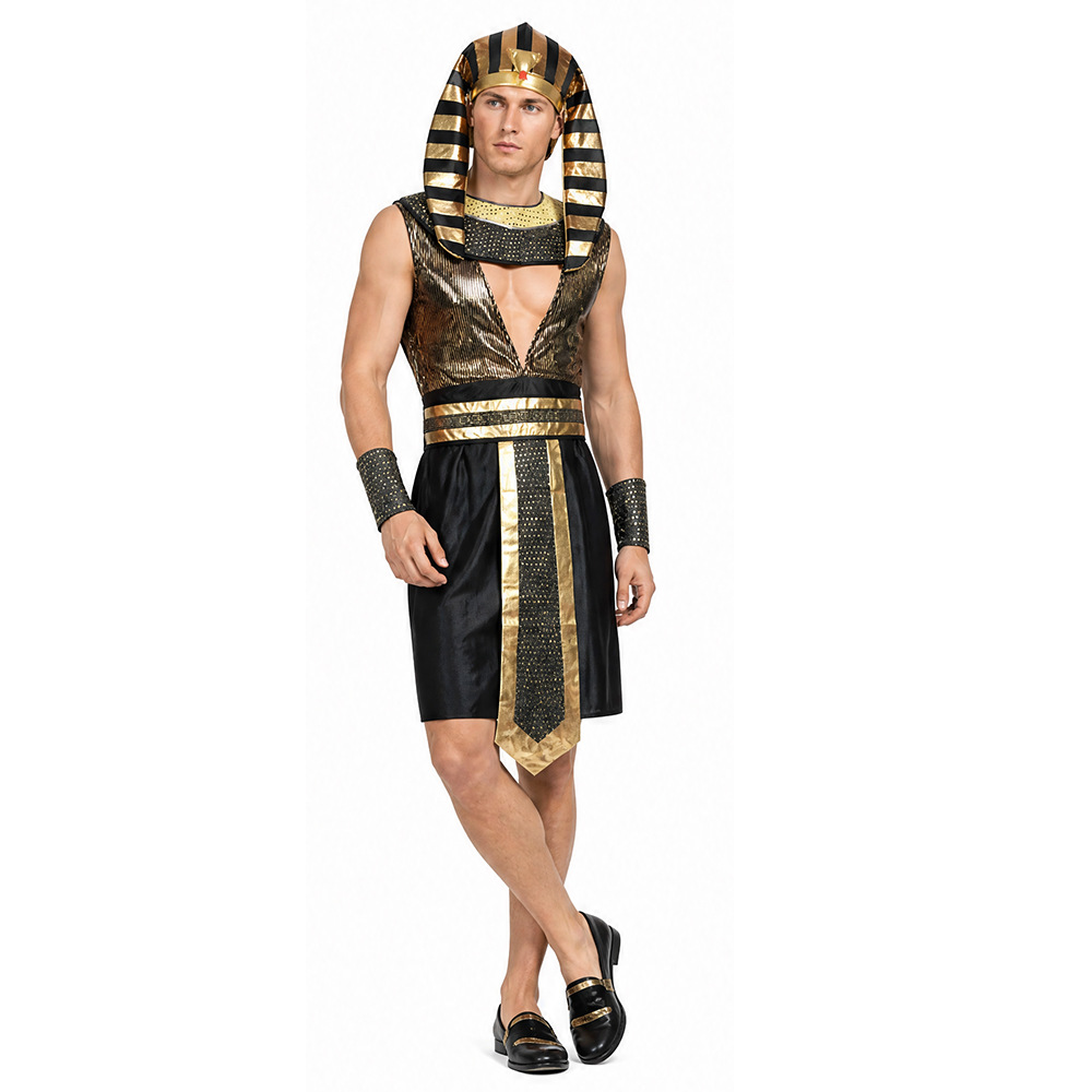 Men Egyptian Pharaoh Costume A - Egypt Cosplay Anime review and price