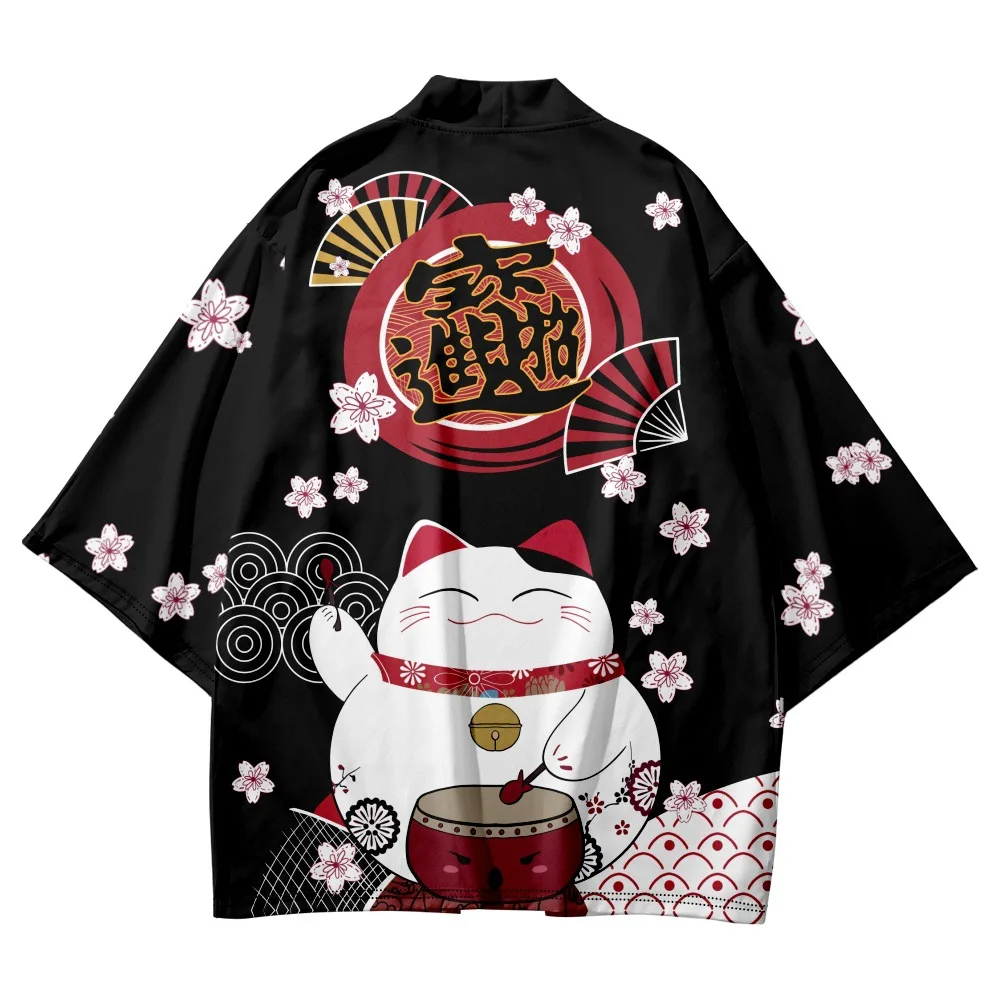 Japanese Cat Print Cosplay Hao - Asian Cosplay Anime review and price