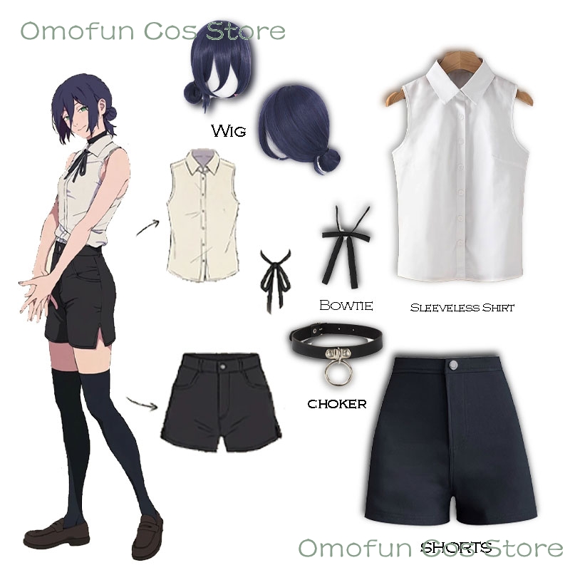 Reze Cosplay Costume Sleeveles - Anime Cosplay Dance review and price