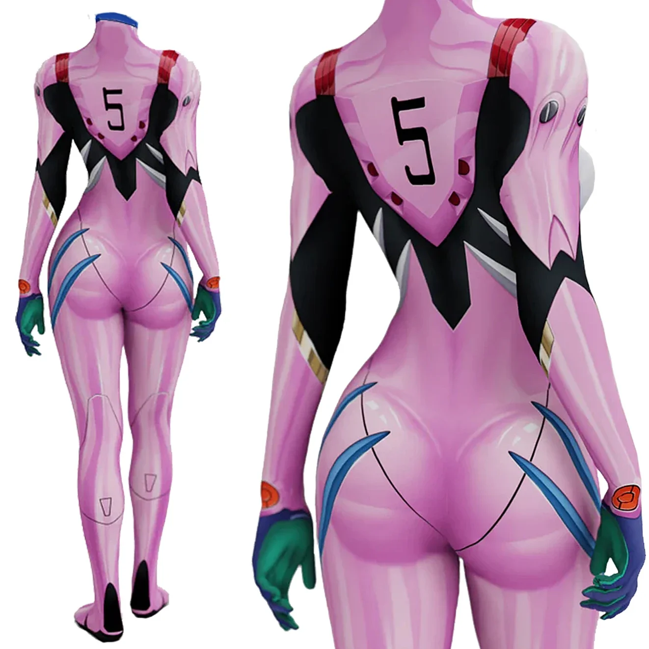 Anime EVA 05 Makinami Cosplay  - Anime Cosplay Bodysuit review and price