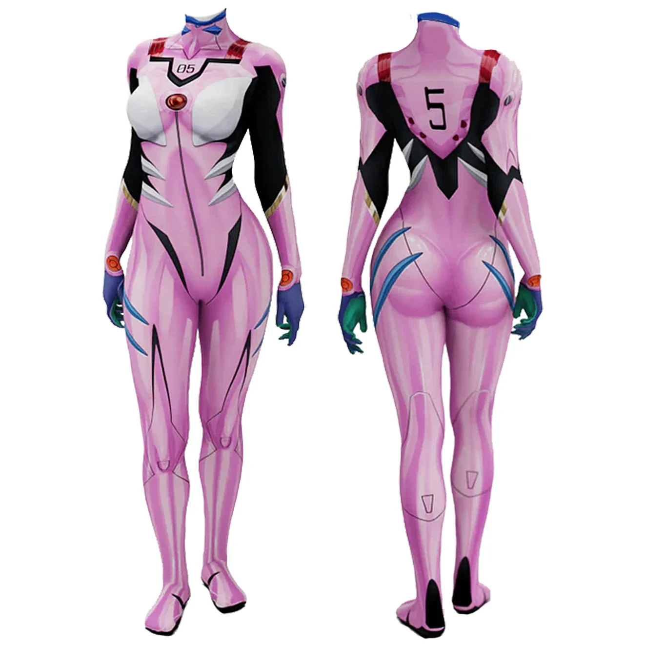 Anime EVA 05 Makinami Cosplay  - Anime Cosplay Bodysuit review and price