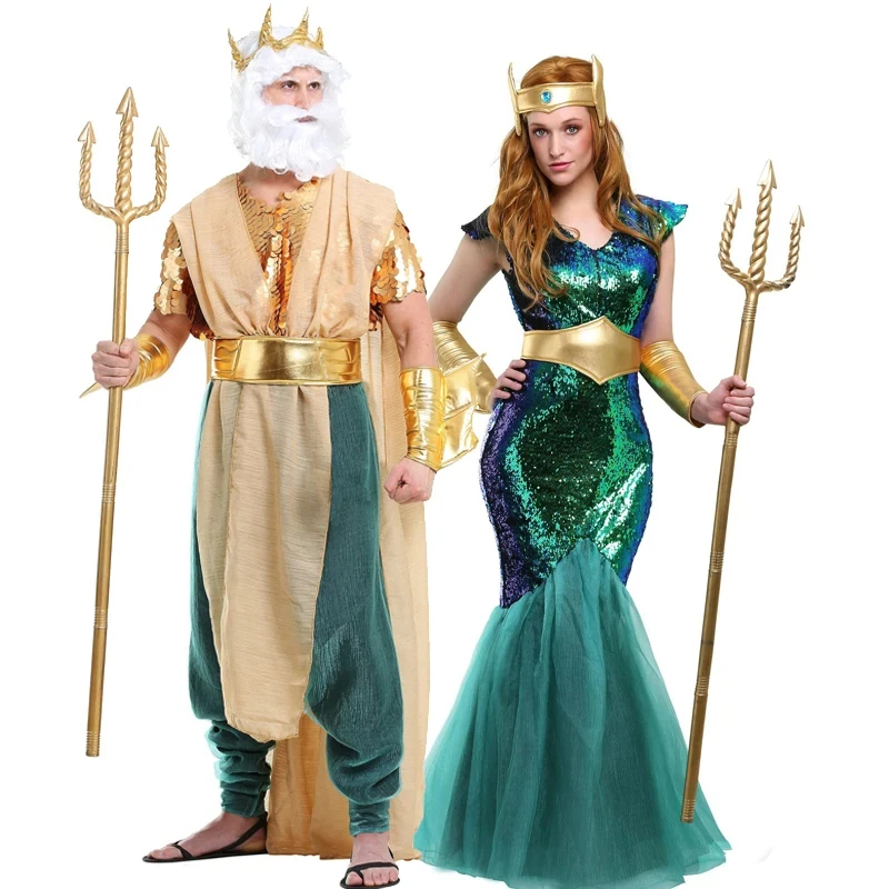 ❤2026✚Women Sea Siren Mermaid  - Egypt Cosplay Anime review and price