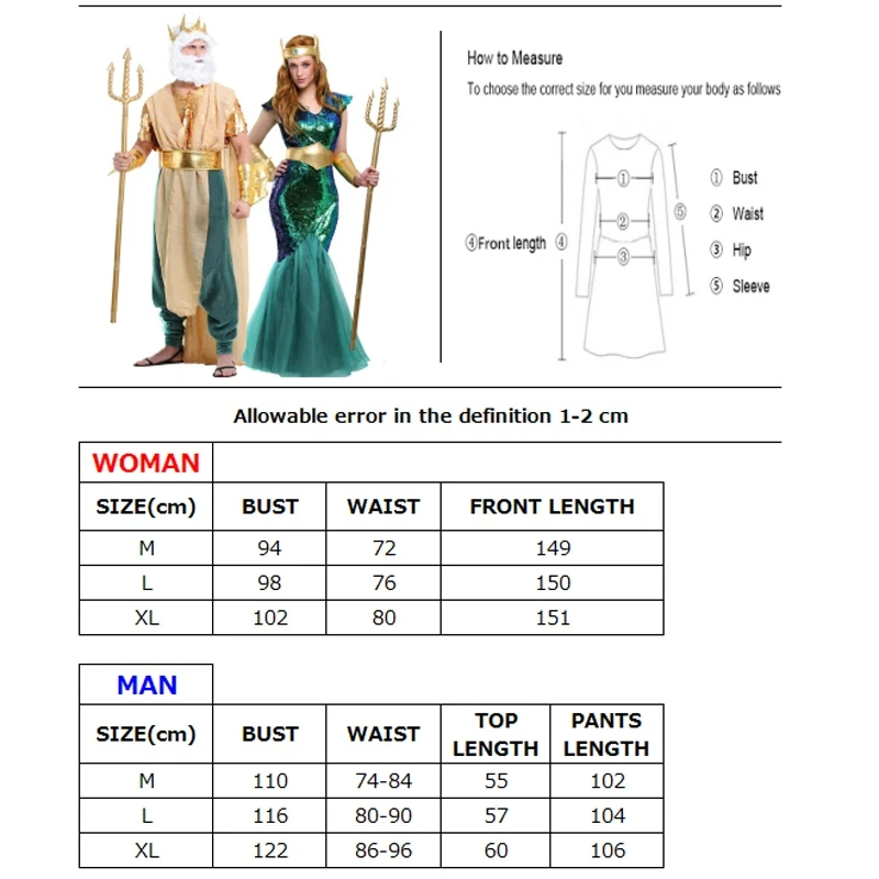 ❤2026✚Women Sea Siren Mermaid  - Egypt Cosplay Anime review and price