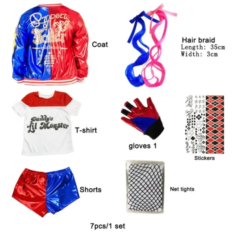 Carnival Kids Girls Suicide Ha - Anime Harley Quinn Cosplay review and price