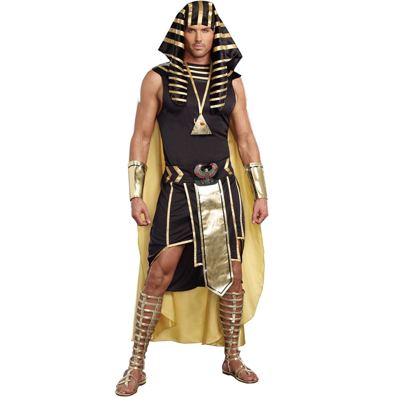 Men Egyptian Costume Set 7 Pcs - Egypt Cosplay Anime review and price