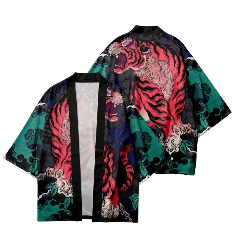 Summer Demon Tiger Print Cardi - Asian Cosplay Anime review and price