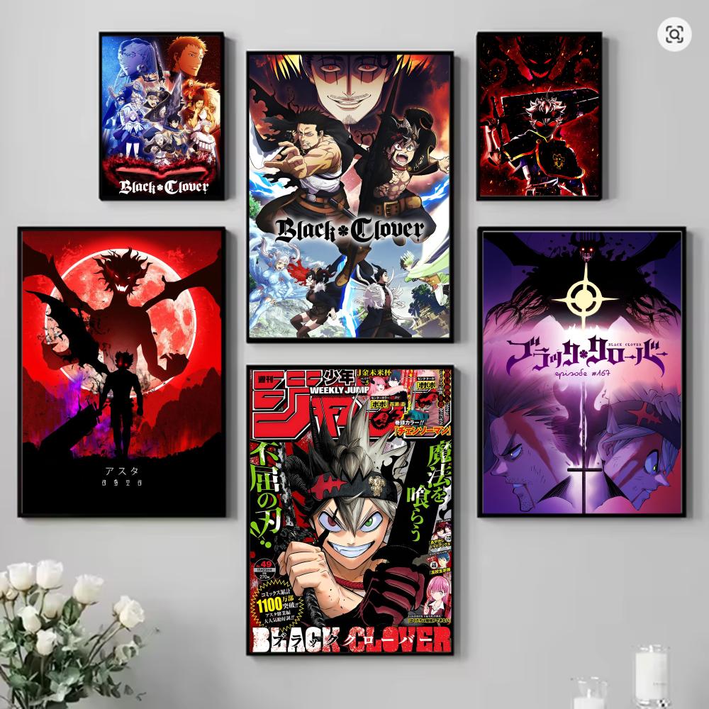 Anime B-Black Hot Clover Poste - Black Clover Grimoire review and price