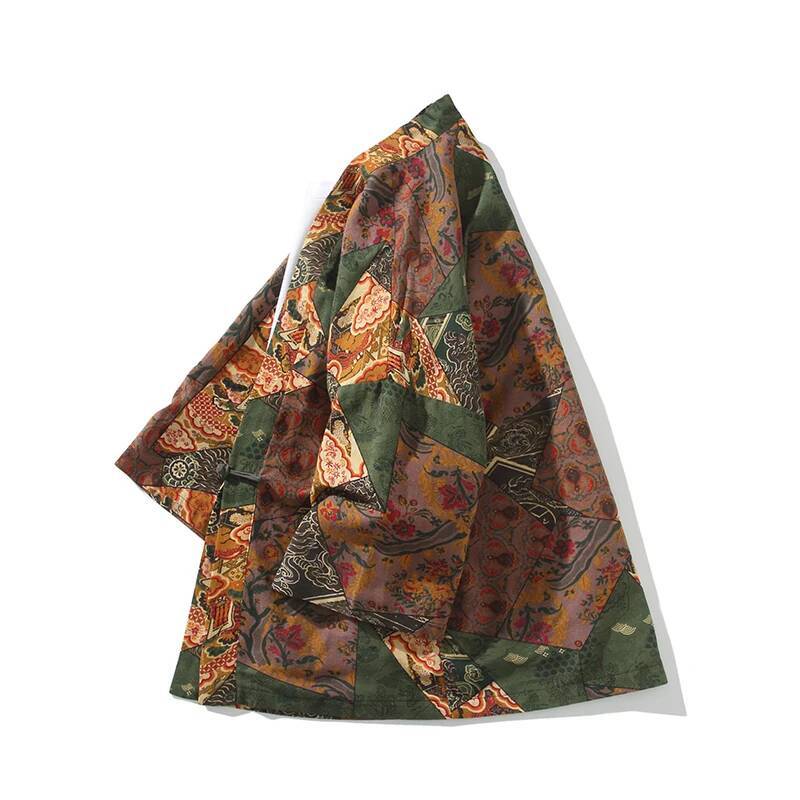 Ethnic Style Print Yukata Men  - Asian Cosplay Anime review and price