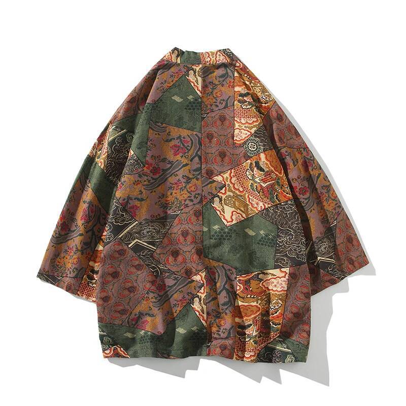 Ethnic Style Print Yukata Men  - Asian Cosplay Anime review and price